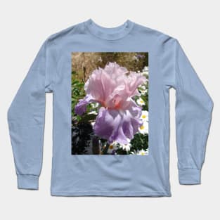 Purple Iris Flower Long Sleeve T-Shirt